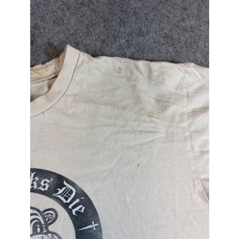 Supreme Gangsta Life Sucks Die Shirt Men XL Graphic Tee Skater Grunge Streetwear - Picture 5 of 9